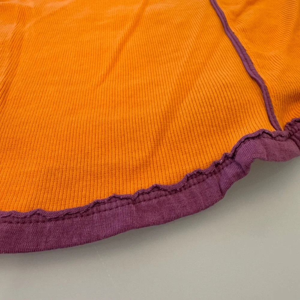 Free People - We The Free Orange & Purple Ribbed Tank Top NWT, Size M - Picture 6 of 9